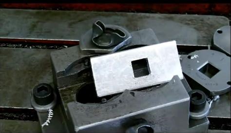 cutting square holes in metal